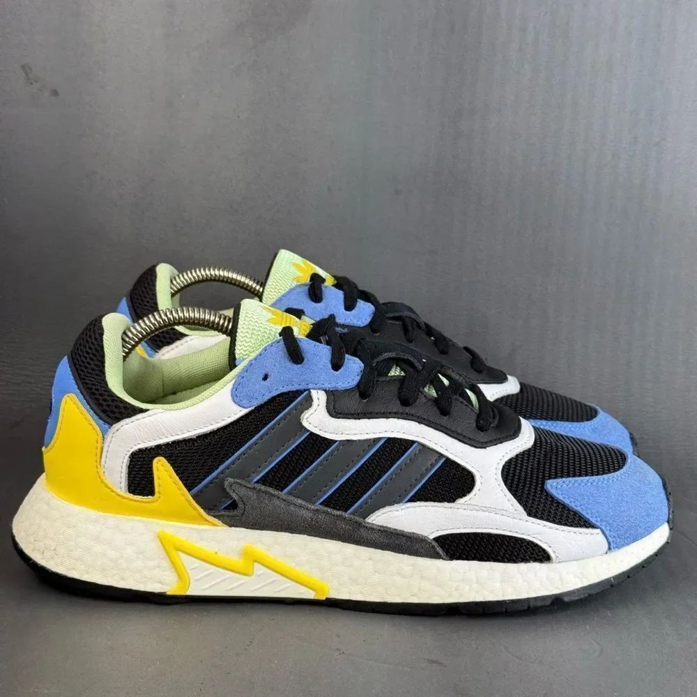 Adidas Tresc Run 'Core Black Yellow' athletic sneaker shoes men’s size 10